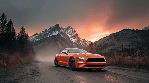 Orange Sunset Coupe puzzle preview